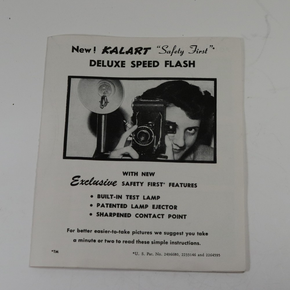 Kalart DE LUXE SPEED FLASH Unit with Box and Manual