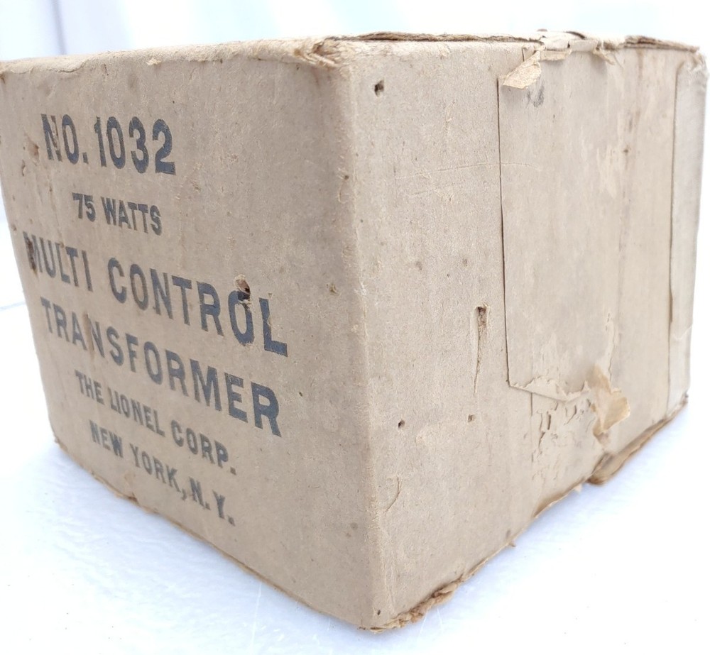 Lionel Trains Postwar 1032 75 Watt Transformer In Original Box & Insert Tested