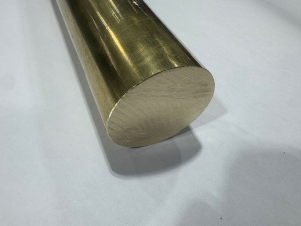 2" Solid Brass Round Rod x 24" Long, C360 Brass, 2" Diameter Brass Rod