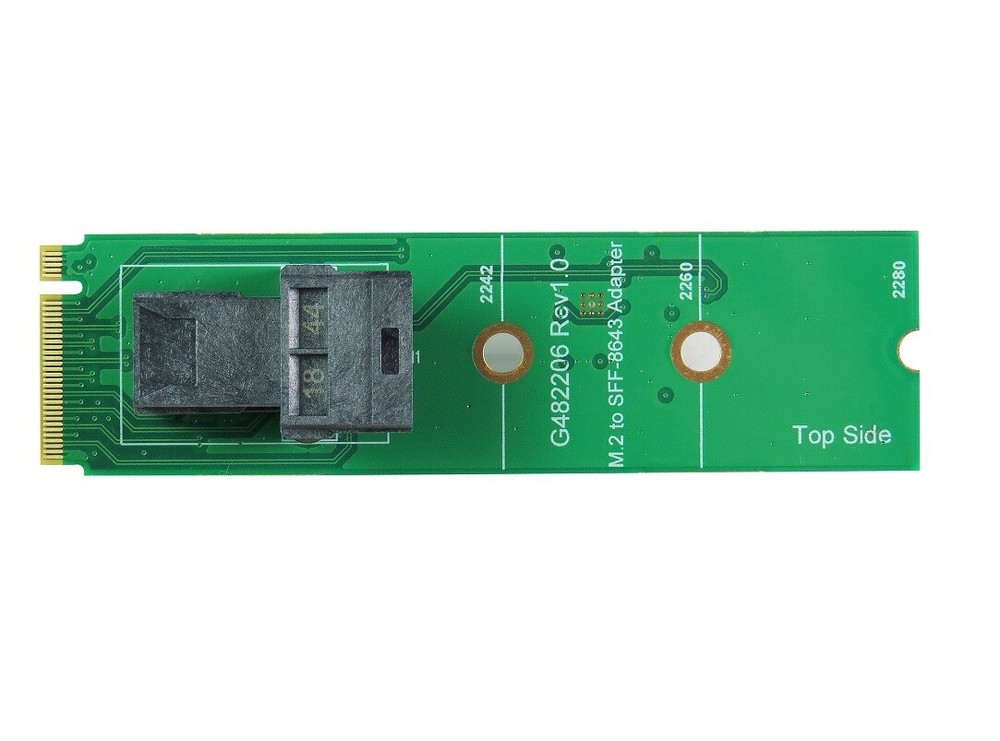 M.2 M-Key Mini SAS HD SFF-8643 Adapter