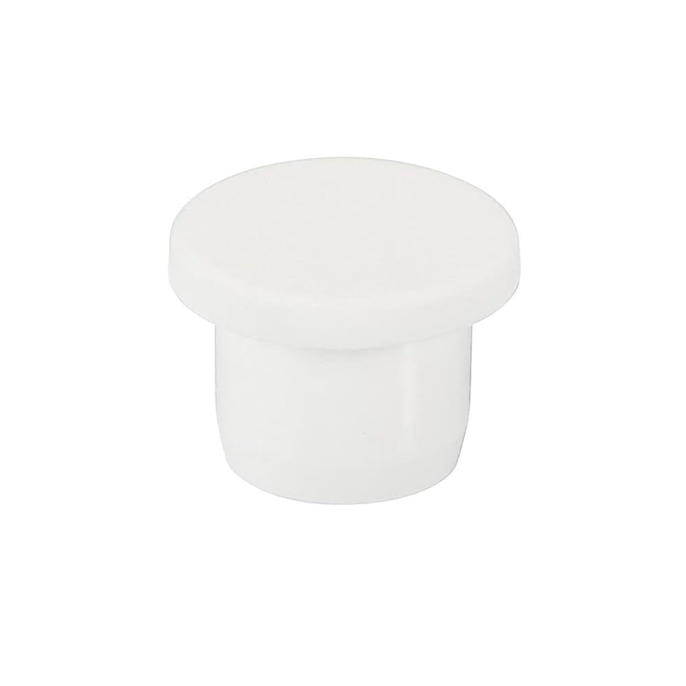 30 Pack Silicone Stoppers 13mm Round Hole Plugs White for Bottles