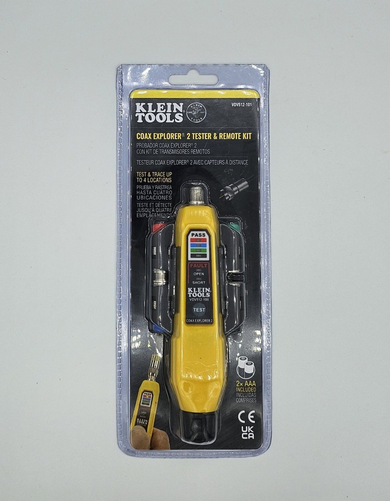 Klein Tools VDV512-101 Coax Explorer 2 Tester & Remote Kit