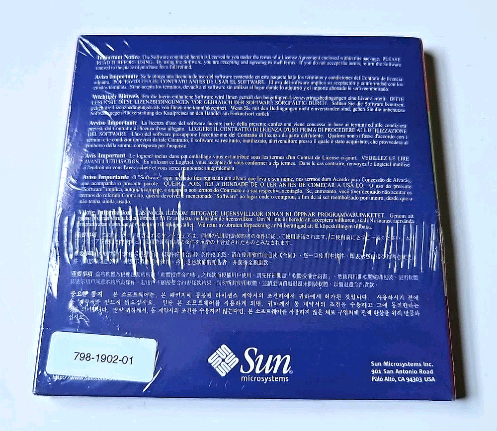 Sun Microsystems Ultra Pack 3 Software CD Sealed for Sun Workstation Vintage