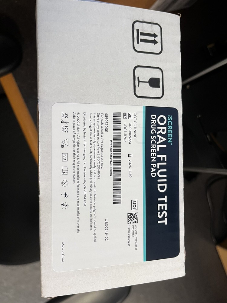 1 Oral Fluid Nicotine Test