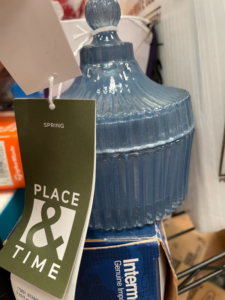 Spring Place & Time Glass Trinket Dish + Lid