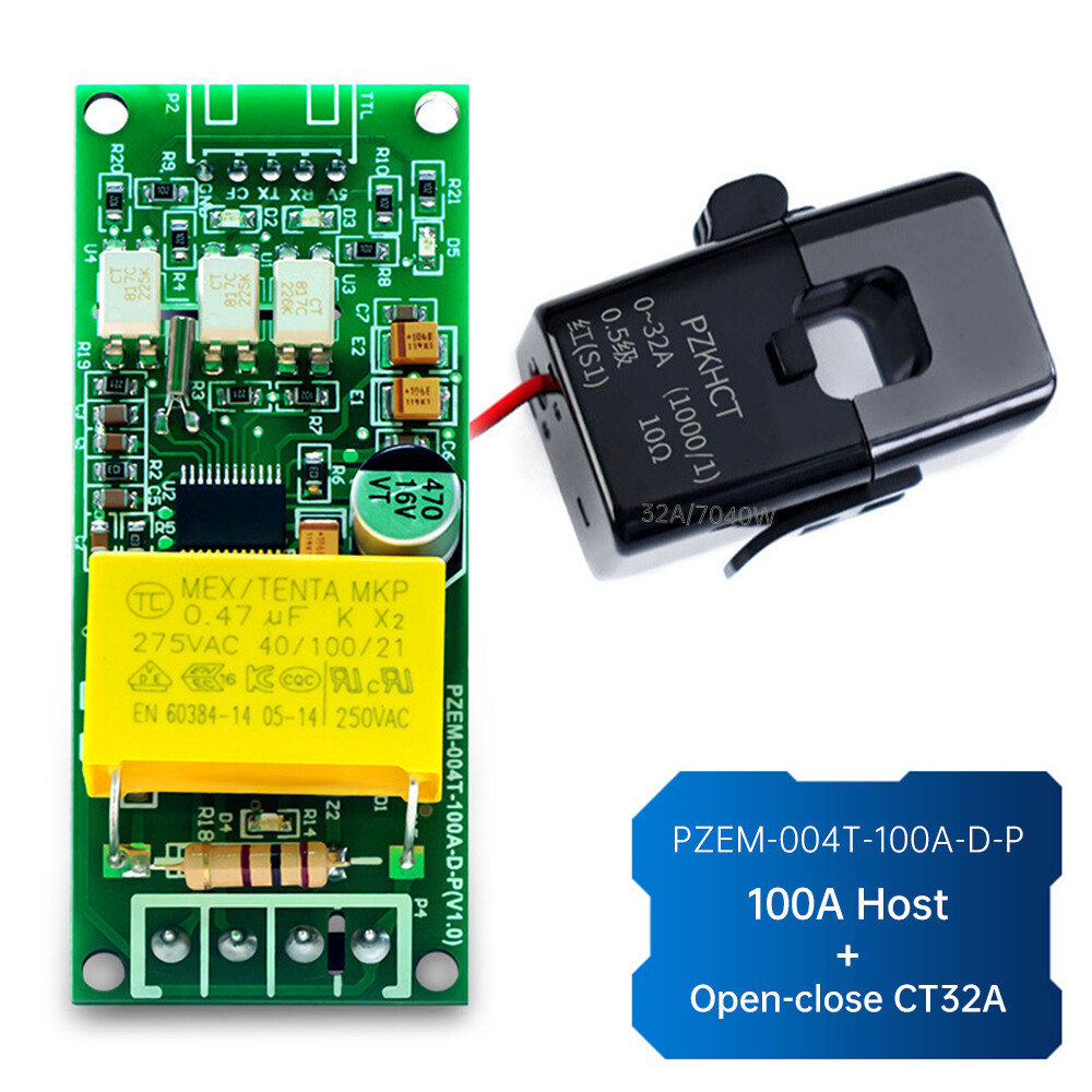 AC Multifunction Voltage Ammeter Power Frequency Test Communication Module 100A