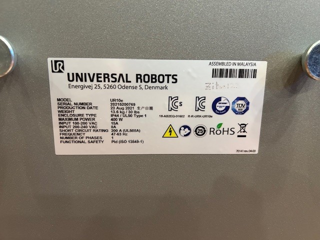 Controller for UR 10e, UR5, UR3 Robotic Arms