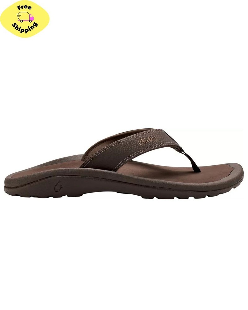 OluKai Men's ‘Ohana Sandals Color: Dark Java/Ray Size: 12.0