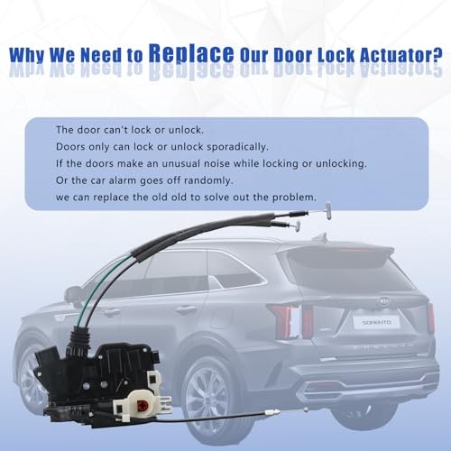 Door Lock Actuator Driver Side Compatible with 2011-2015 Ki-a Front Left