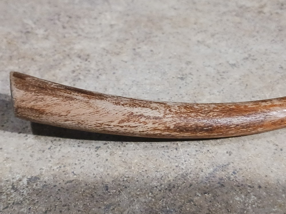 Vintage All Wooden Trident Shaped Salad Server