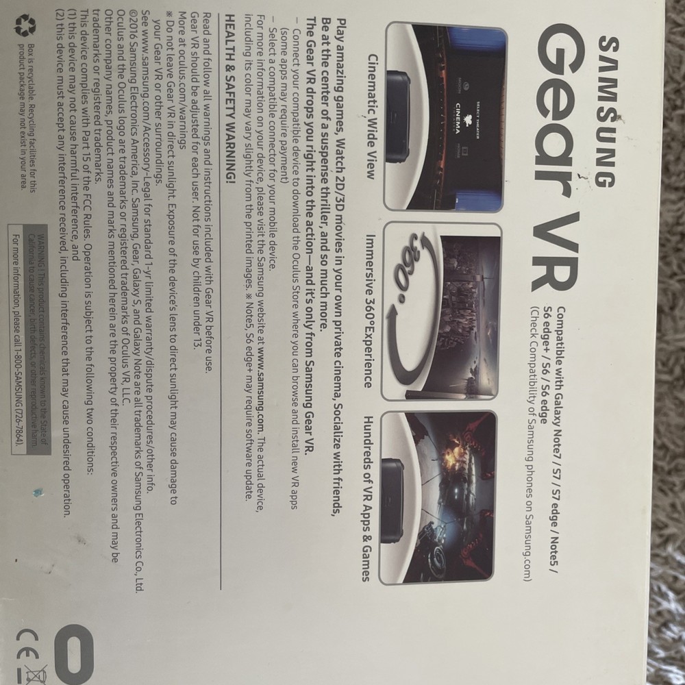 samsung gear VR oculus . Open Box New