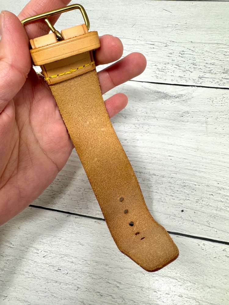 Authentic Louis Vuitton Vachetta Leather Luggage Strap