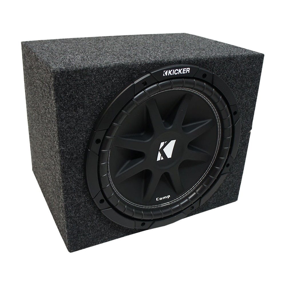 Universal Car Stereo Rearfire Sealed Single 10 Kicker Comp C10 Sub Box 4 Ohm