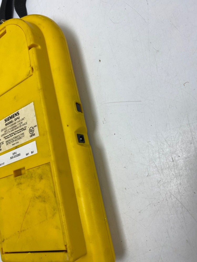 SIEMENS DPU 500-033260 DEVICE PROGRAMMING UNIT SMOKE AUTOMATIC FIRE DETECTOR