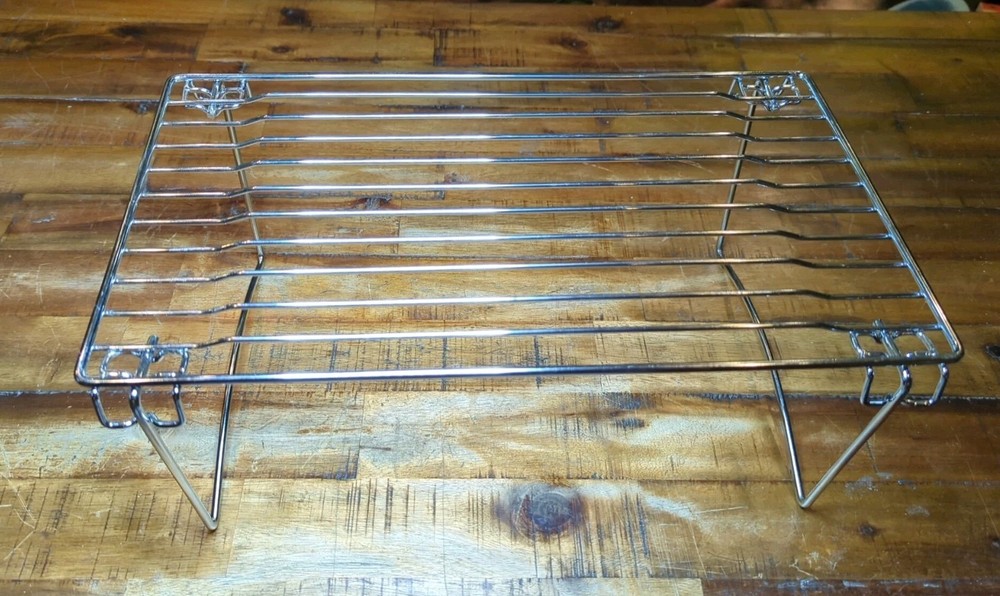 2 Folding Metal Kitchen Pantry Wire Organizer Shelfs