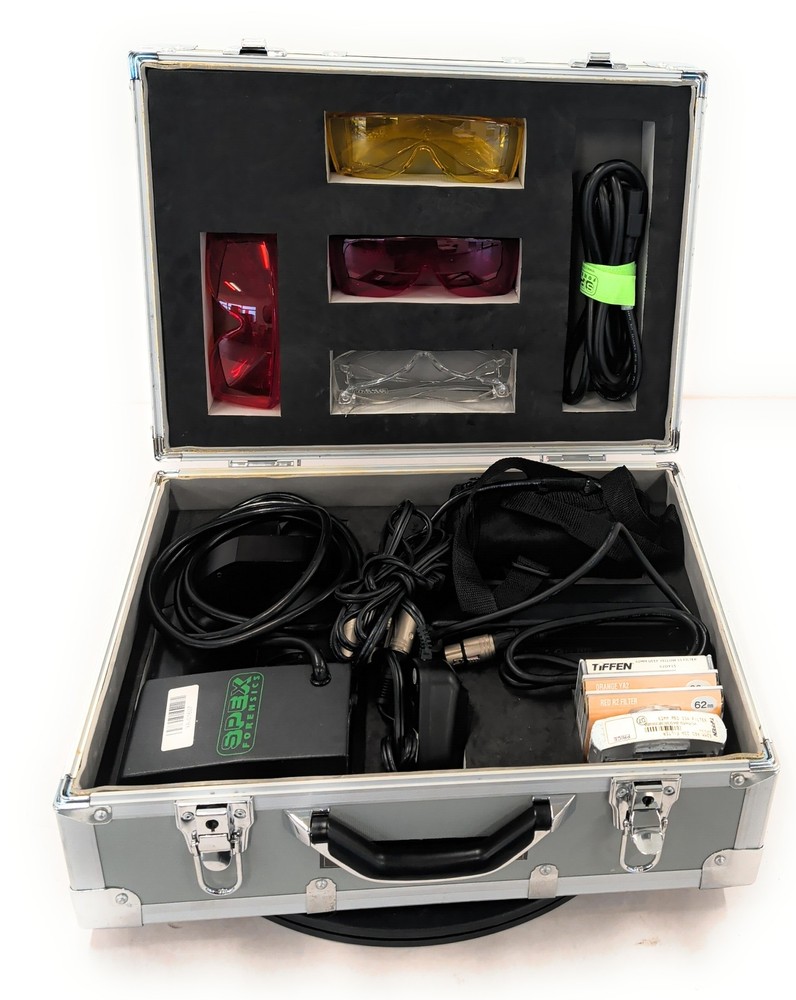 Spex HandScope Xenon HSX-5000 Forensic Light Source w/ Accessories & Power