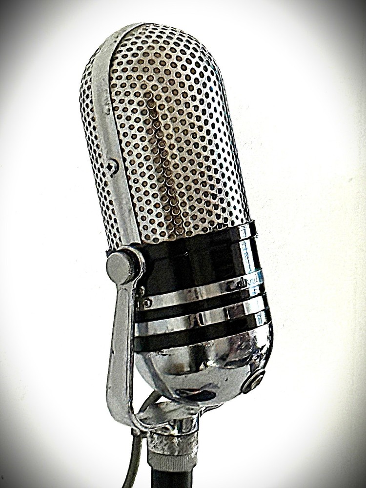 1960's Calrad "mini RCA 77" Dynamic Microphone, studio-quality upgrade, w/stand