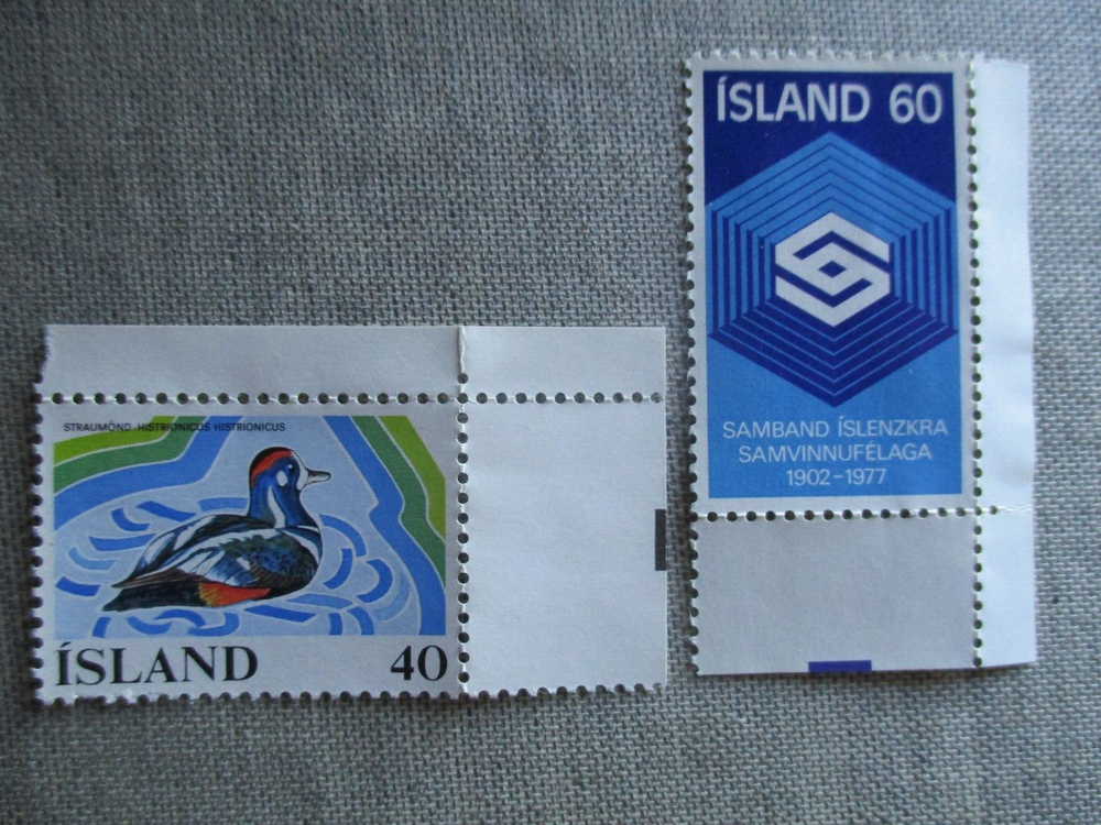 Iceland, Scott# 500-501, MNH