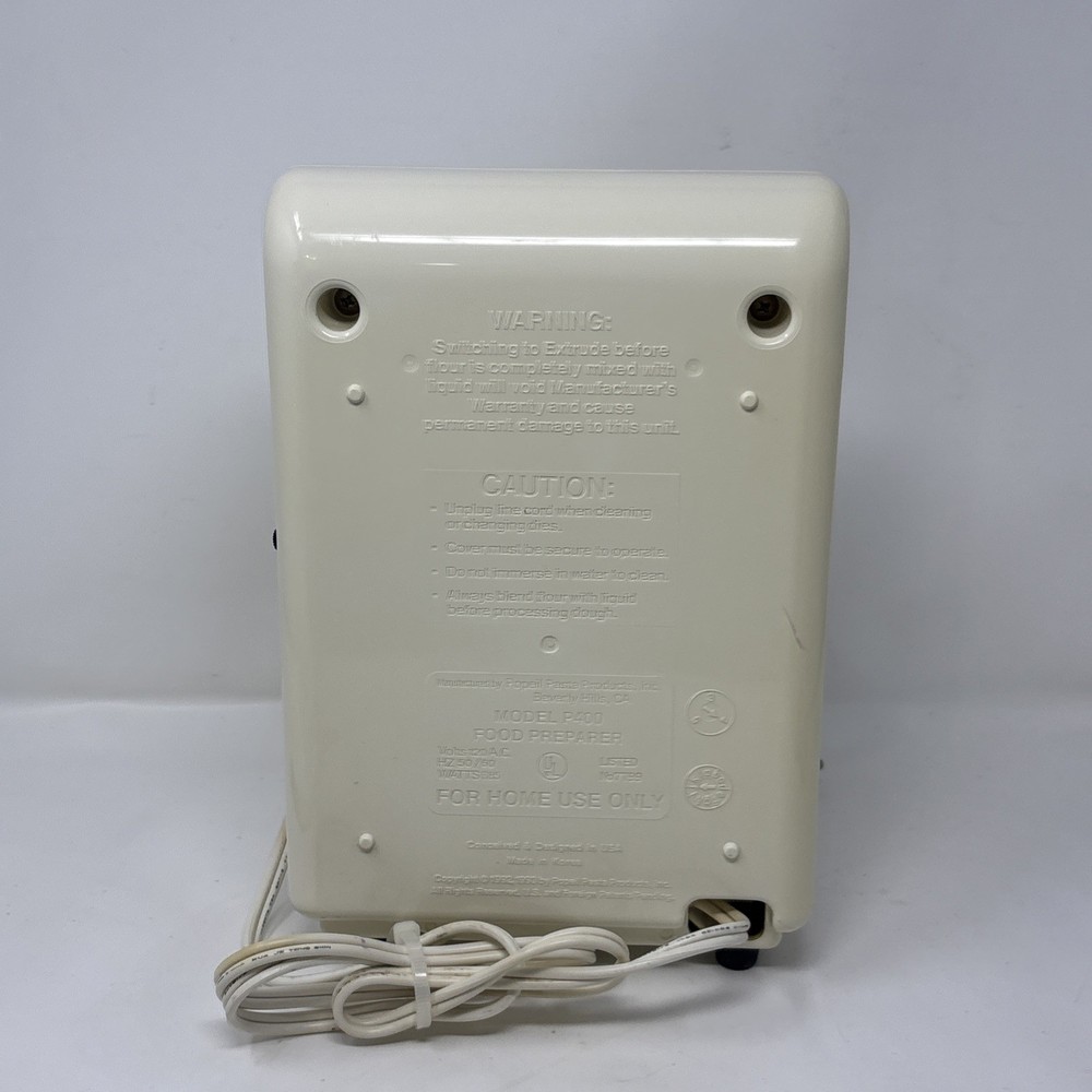 Popeil P400 Automatic Pasta Maker Replacement Working Motor Only w/ Cord Works
