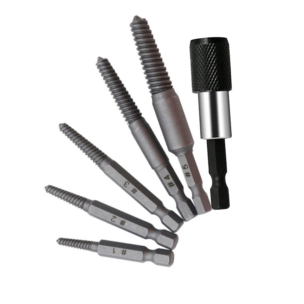 6Pcs Stud Screw Extractor Remover For long-lasting reliability and durability