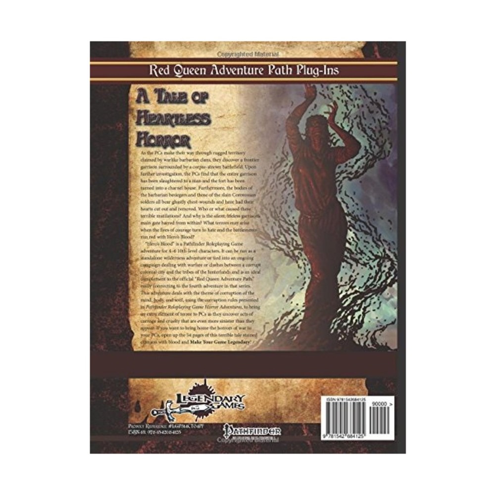 Legendary Pathfinder Module Hero's Blood New