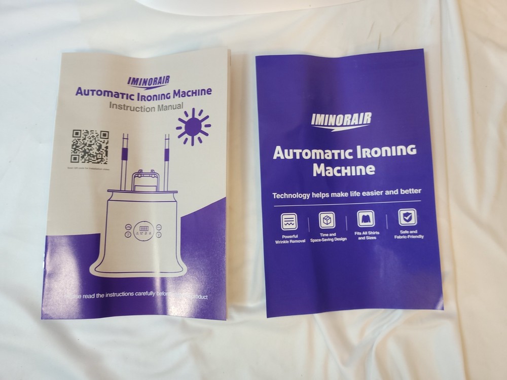 Automatic Hot Air Ironing Machine, Clothes Iron Steamer, Read Condition Missing