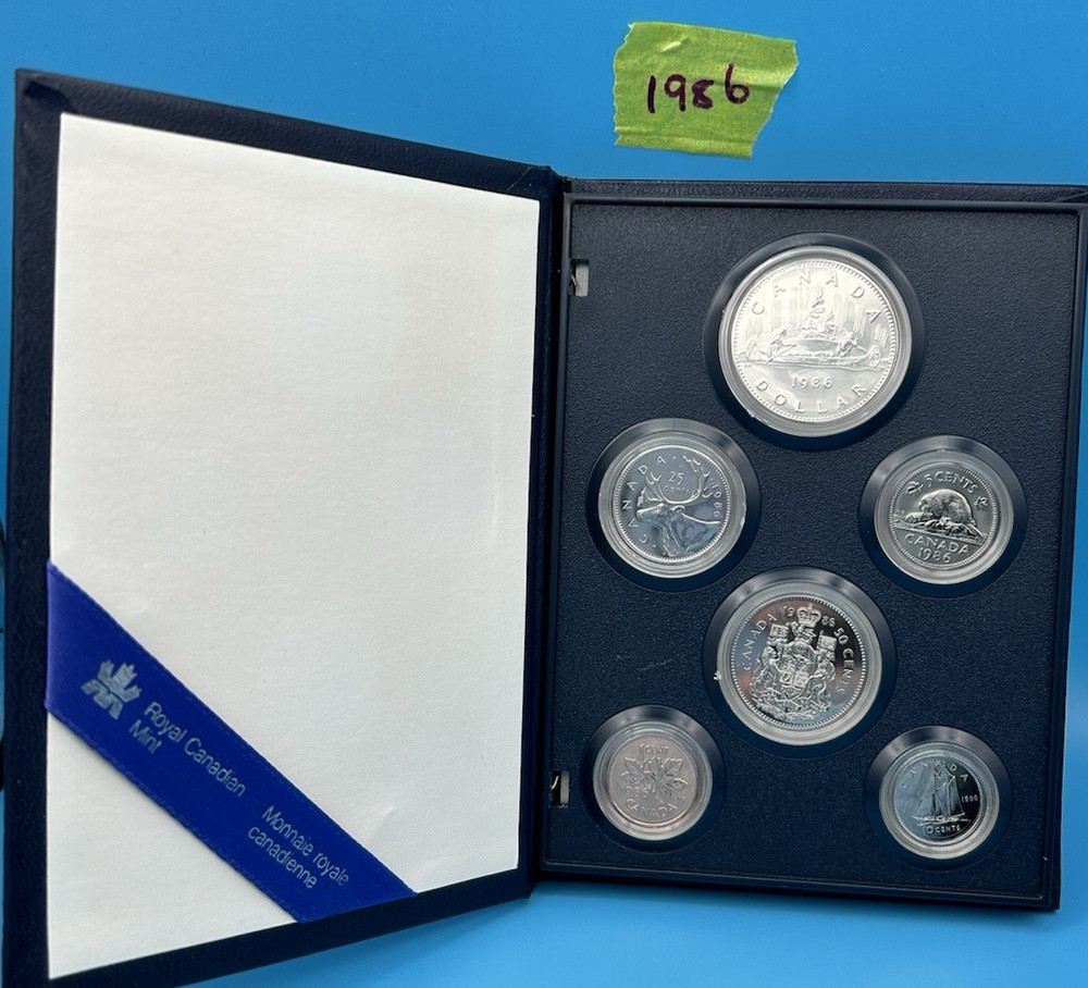 1986 RCM Specimen Set - 6 coins
