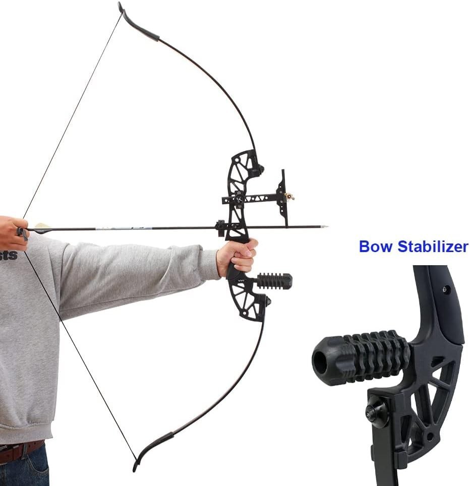 Archery Compound Bow Stabilizer Bow Riser Extension Dampener Target Quick Dis...
