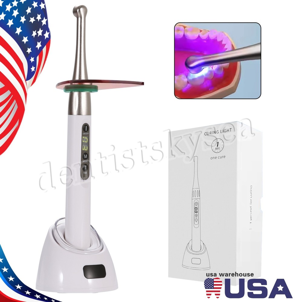 Woodpecker Style Dental iLED Curing Light Lamp Wireless 1Second Curing 2500mw/c㎡