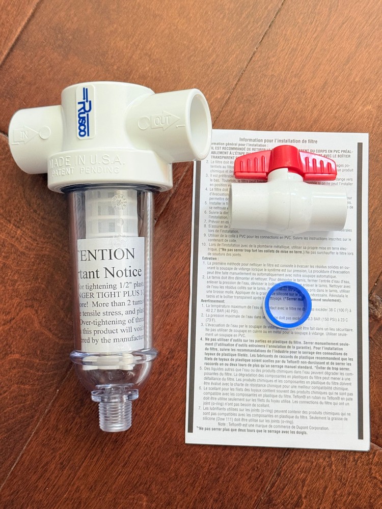 Rusco 1-60-F 1" Spin-Down Sediment Filter