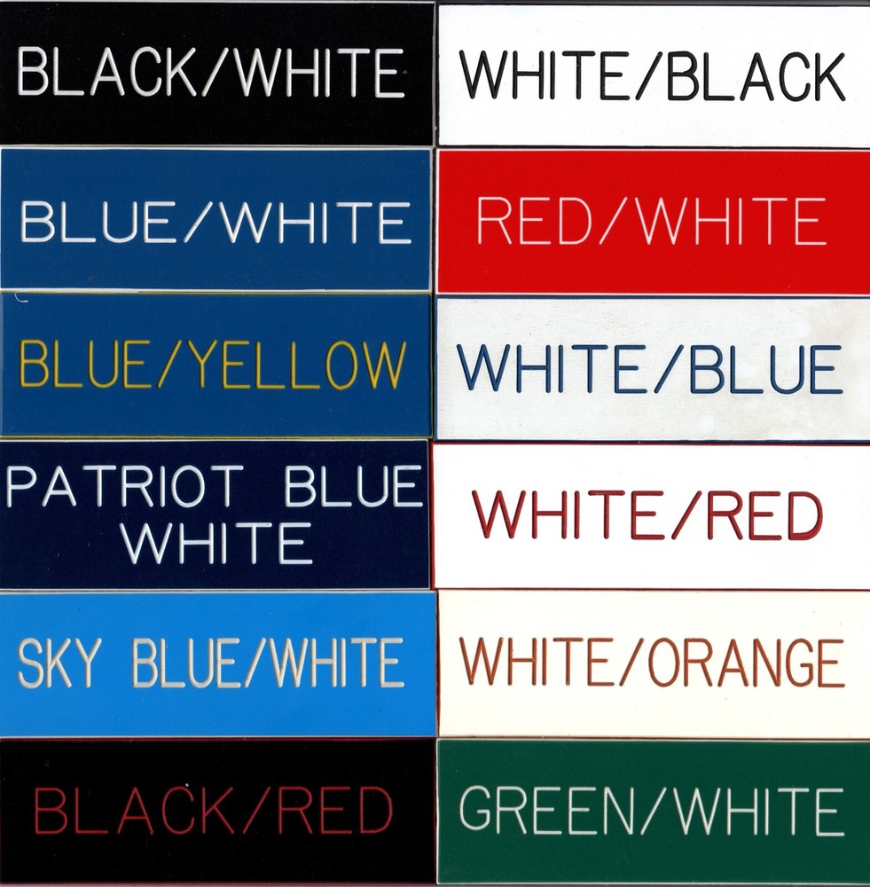 10x12 Custom Personalized Engraved Plastic Sign