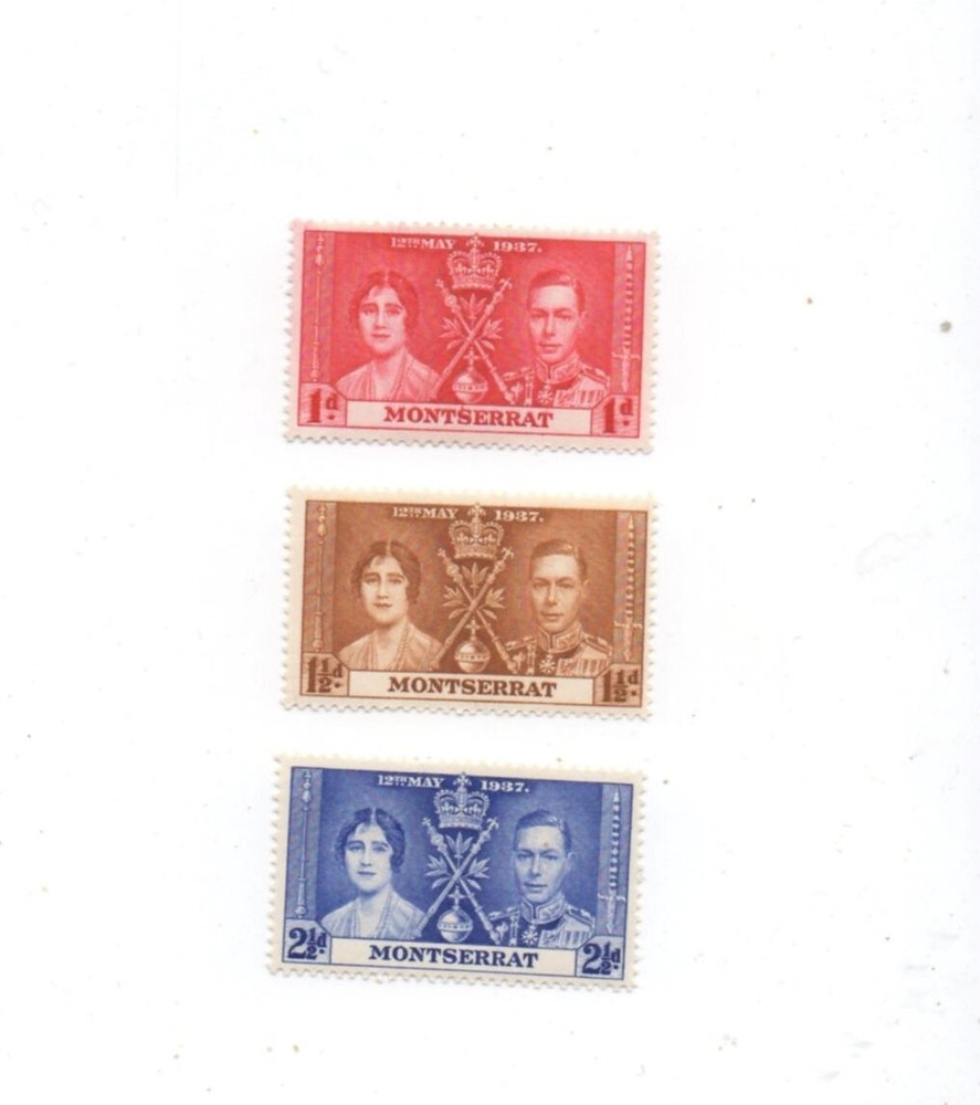 Montserrat mint hinged mh Scott 89-91