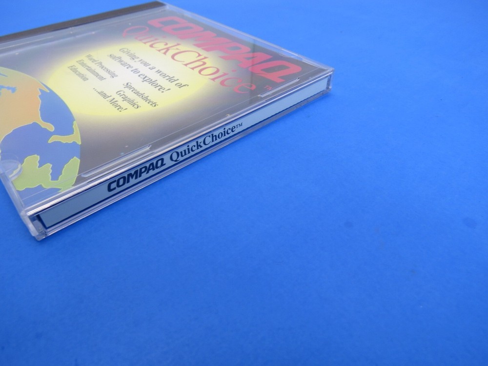 Compaq QuickChoice Vintage Computer Software CD