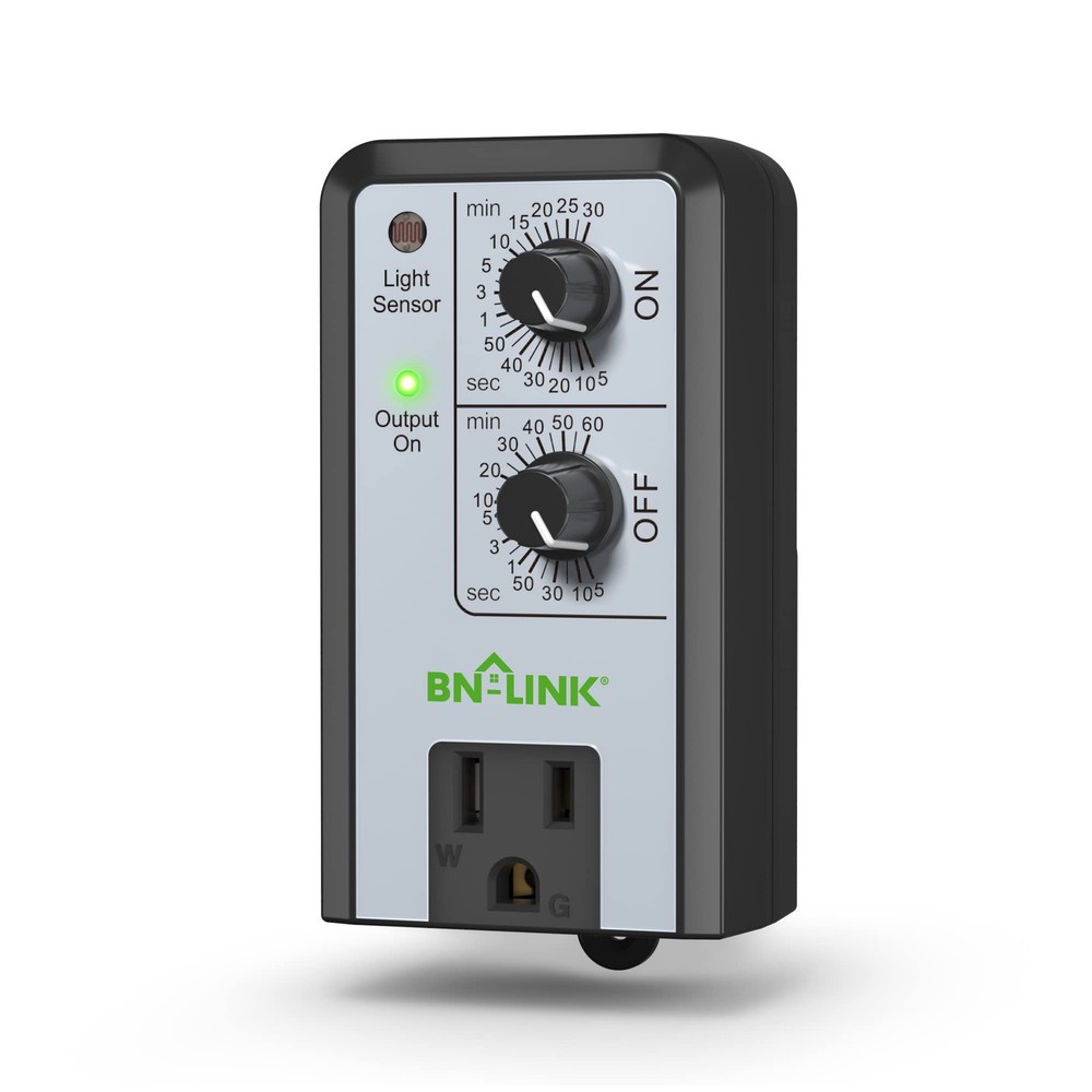 BN-LINK Short Period Repeat Cycle Intermittent Timer, Interval U97A, Black