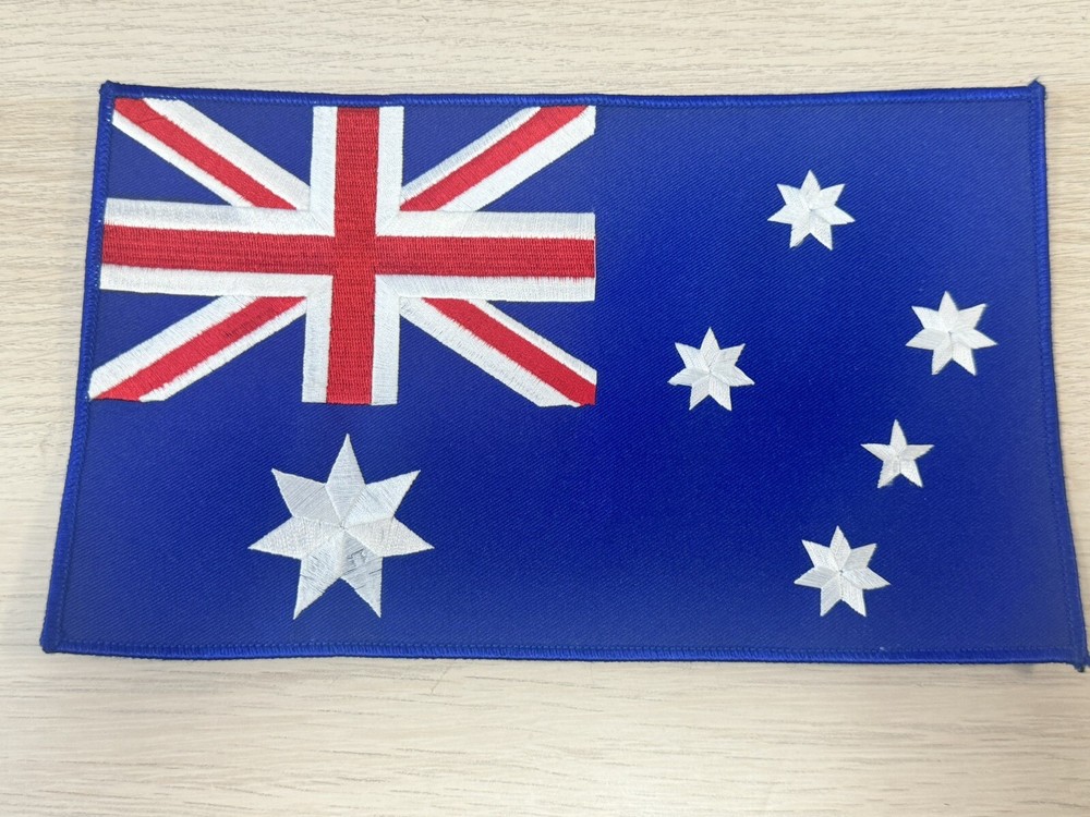 Australian Flag Embroidered Patch - 9 5/8” x 5 3/4”