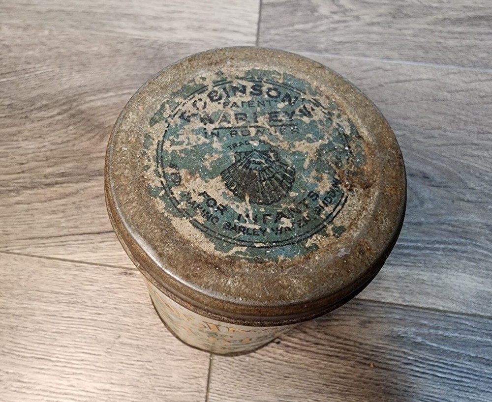 Antique Robinson’s Patent Barley Infant, Empty!