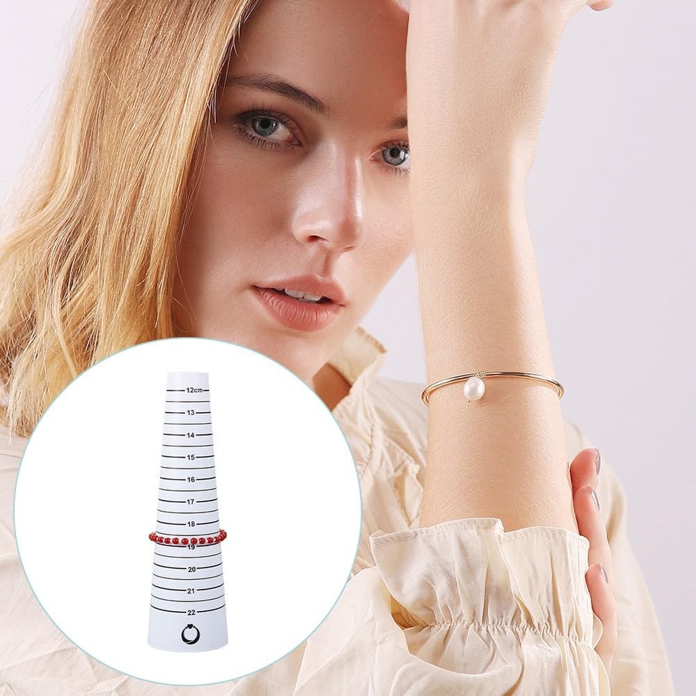 GOMAKERER 2 Pcs Resin Bracelet Sizers, Wrist Size Measure Tool Sizer...