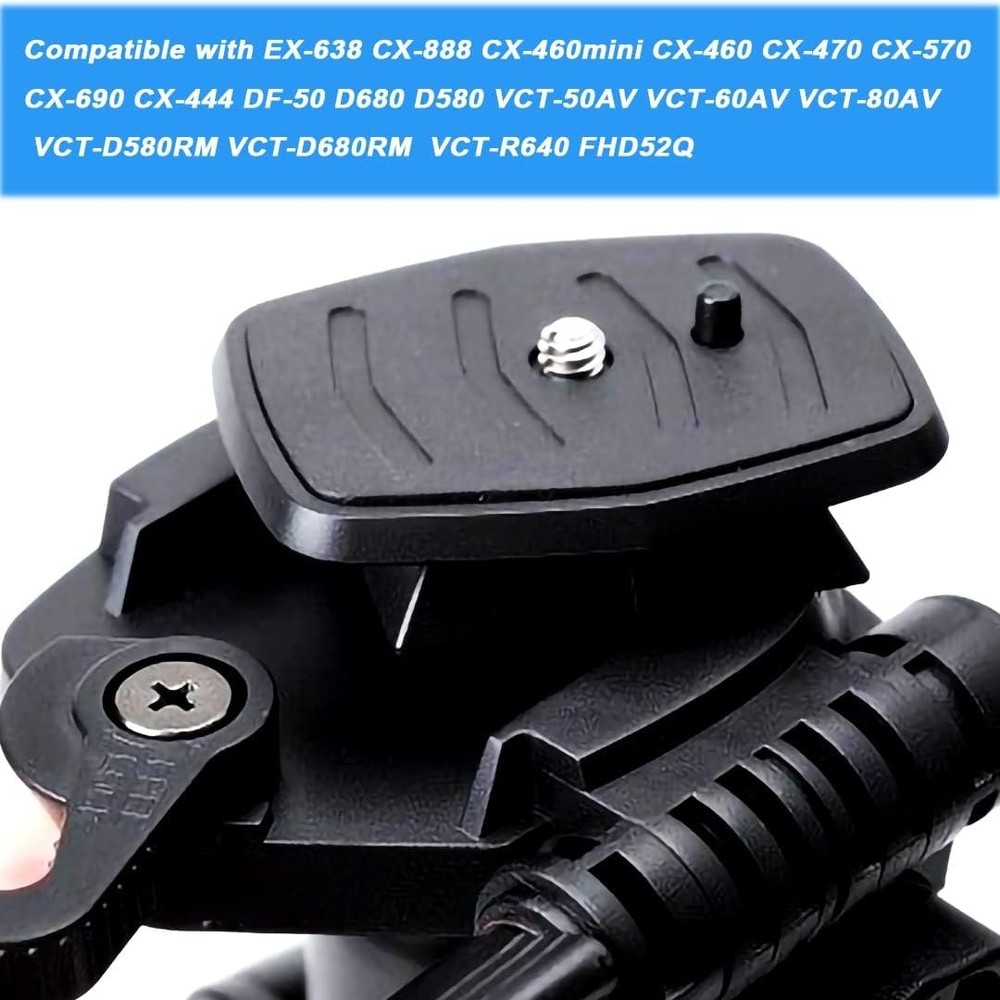 2 Pack 41mm and 43mm Tripod Quick Release Plate Camera Mounting Adapter, 2 Sizes