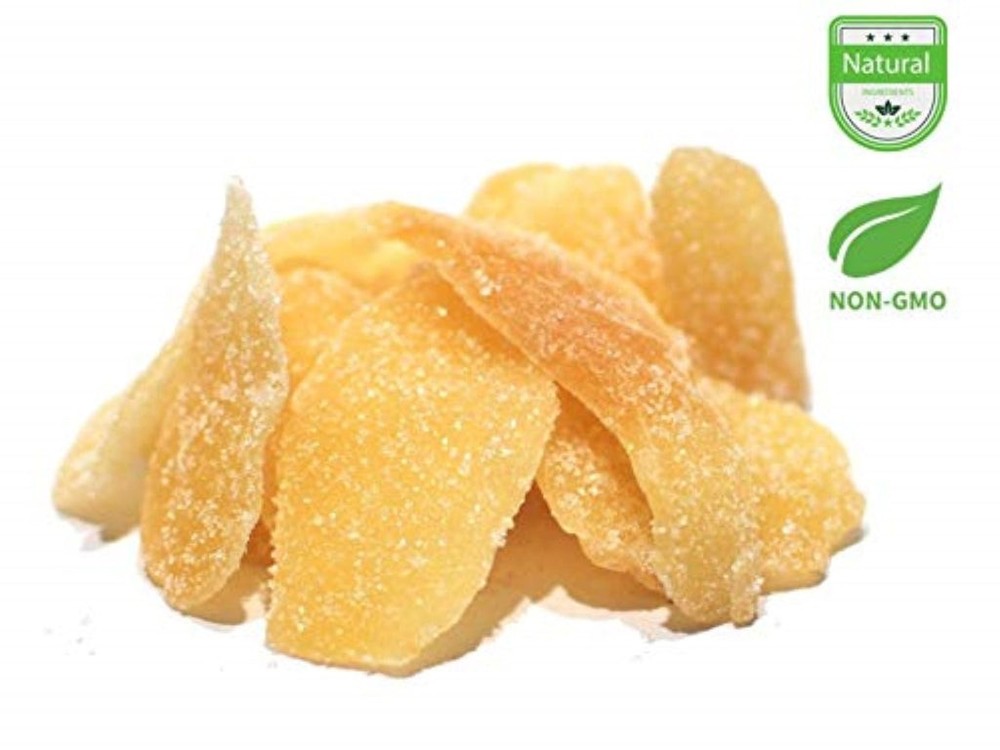 Aiva Ginger Slice Crystallized 1 LB | Ginger Chips Spice Cooking Herbal Tea