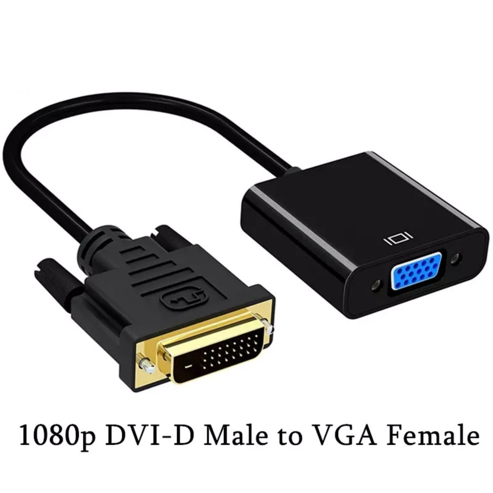High Performance DVI to VGA Cable Adapter For DVI-D Enabled Desktops&Laptops