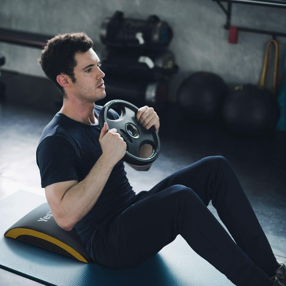 Durable PVC Leather Abdominal Pad - Ideal for Core Workouts and Back Stretching