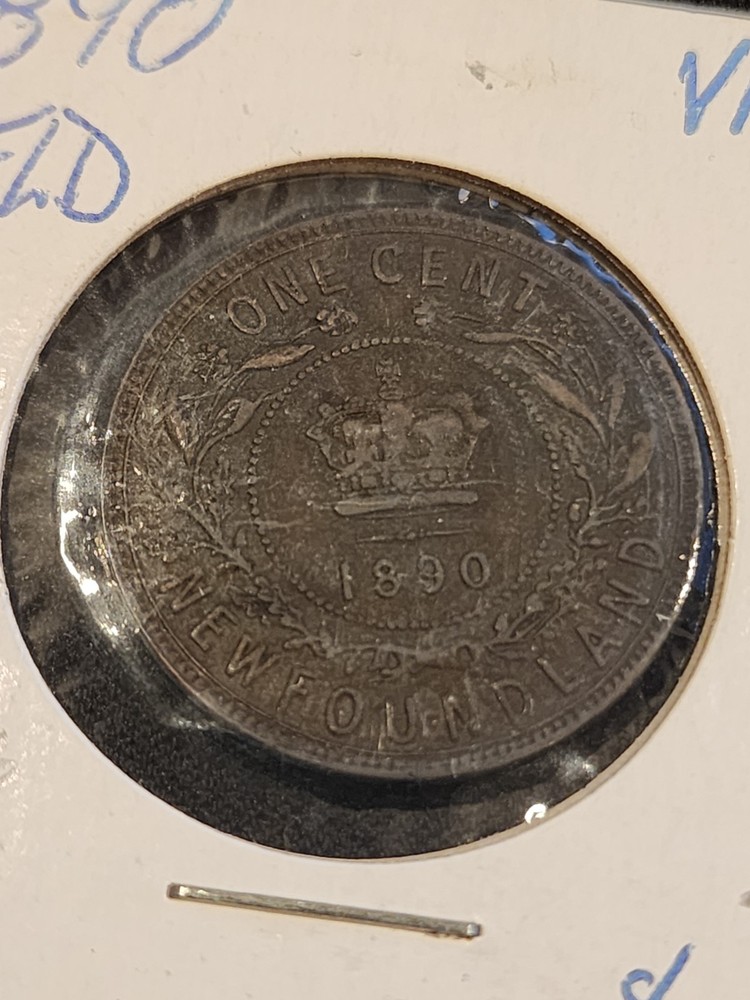 1890 Newfoundland 1 Cent Coin