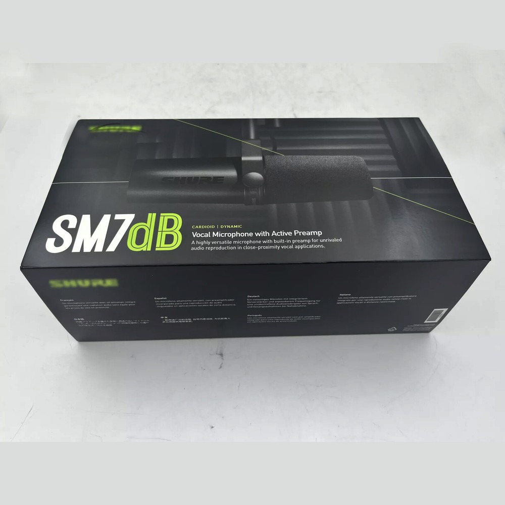 SM7DB Dynamic Microphone Built In Preamp Streaming Podcast Recording US