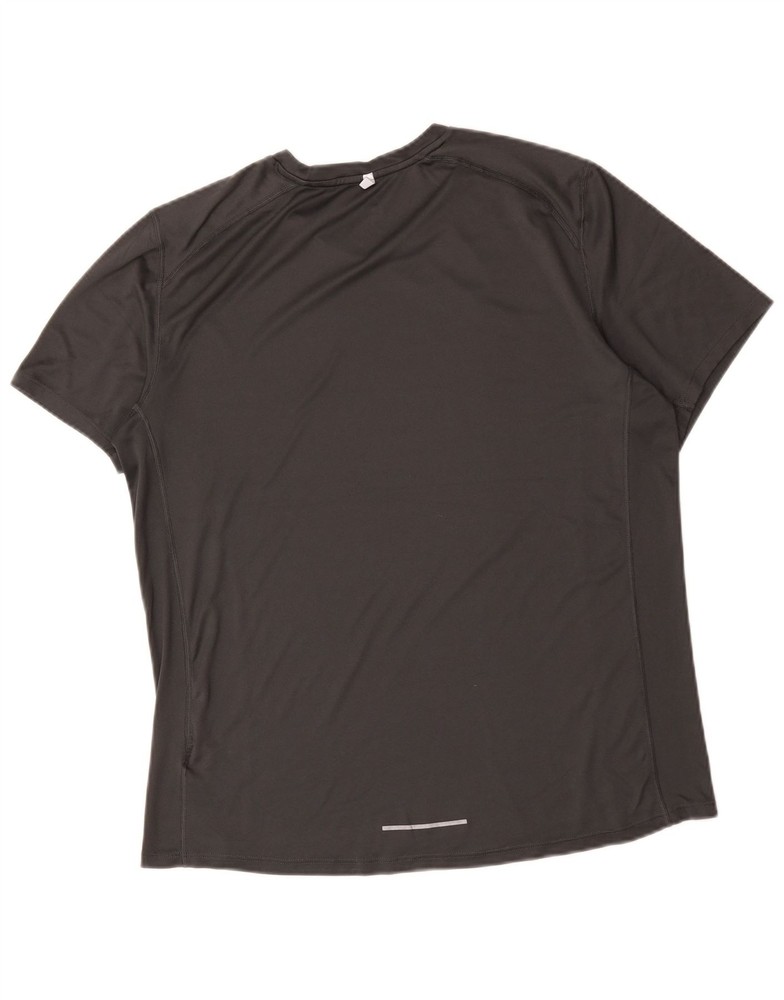 Nike Mens Dri Fit T-Shirt Top Medium Grey Polyester CM19