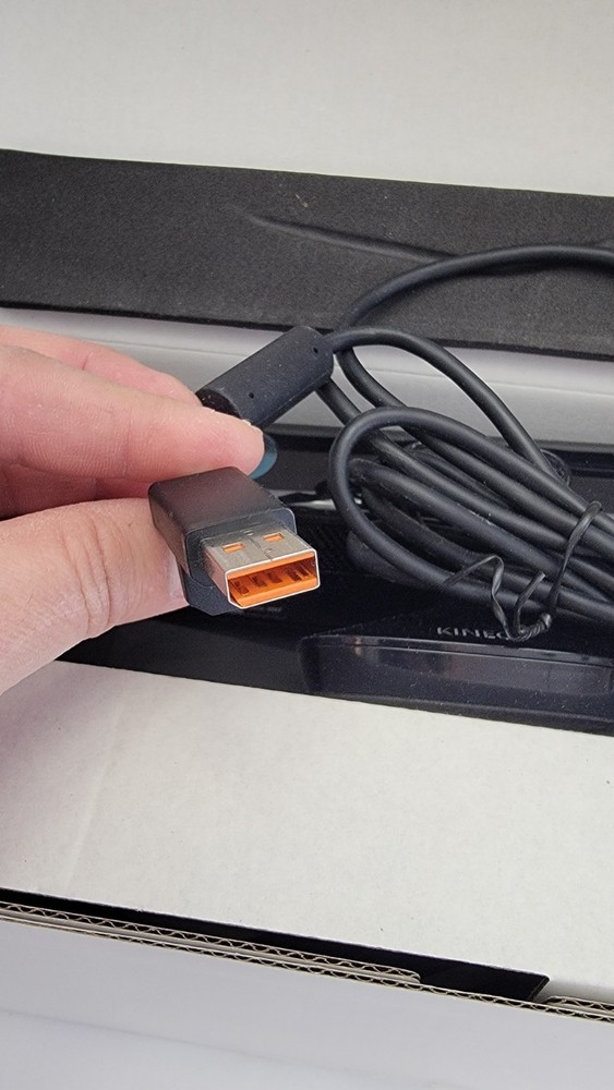 Xbox 360 Kinect Sensor Camera With KINECT ADVENTURES & DANCE CENTRAL 3