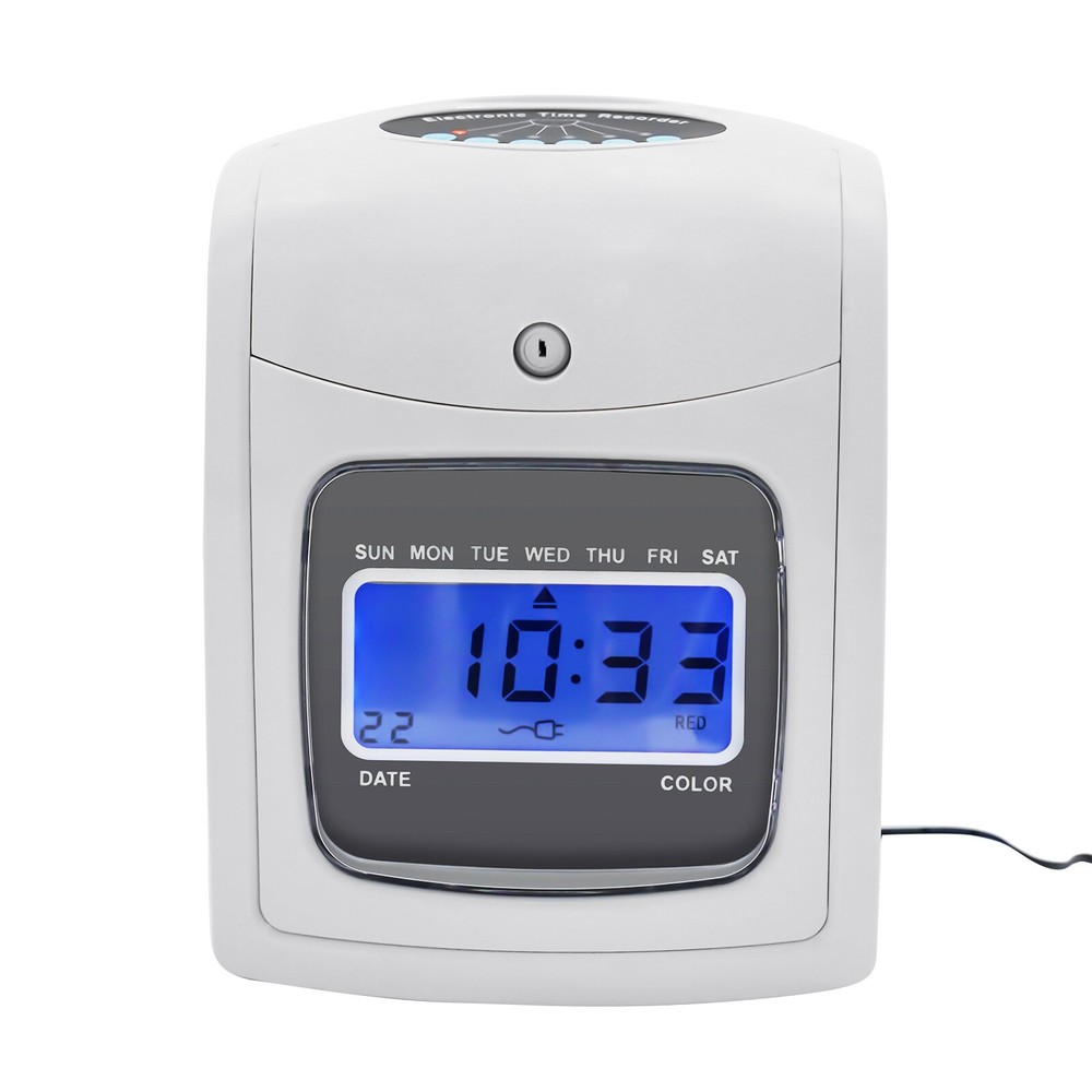 Pyramid Time System Model With 50 Cards, Starter Time Clock Bundle, Lcd Display