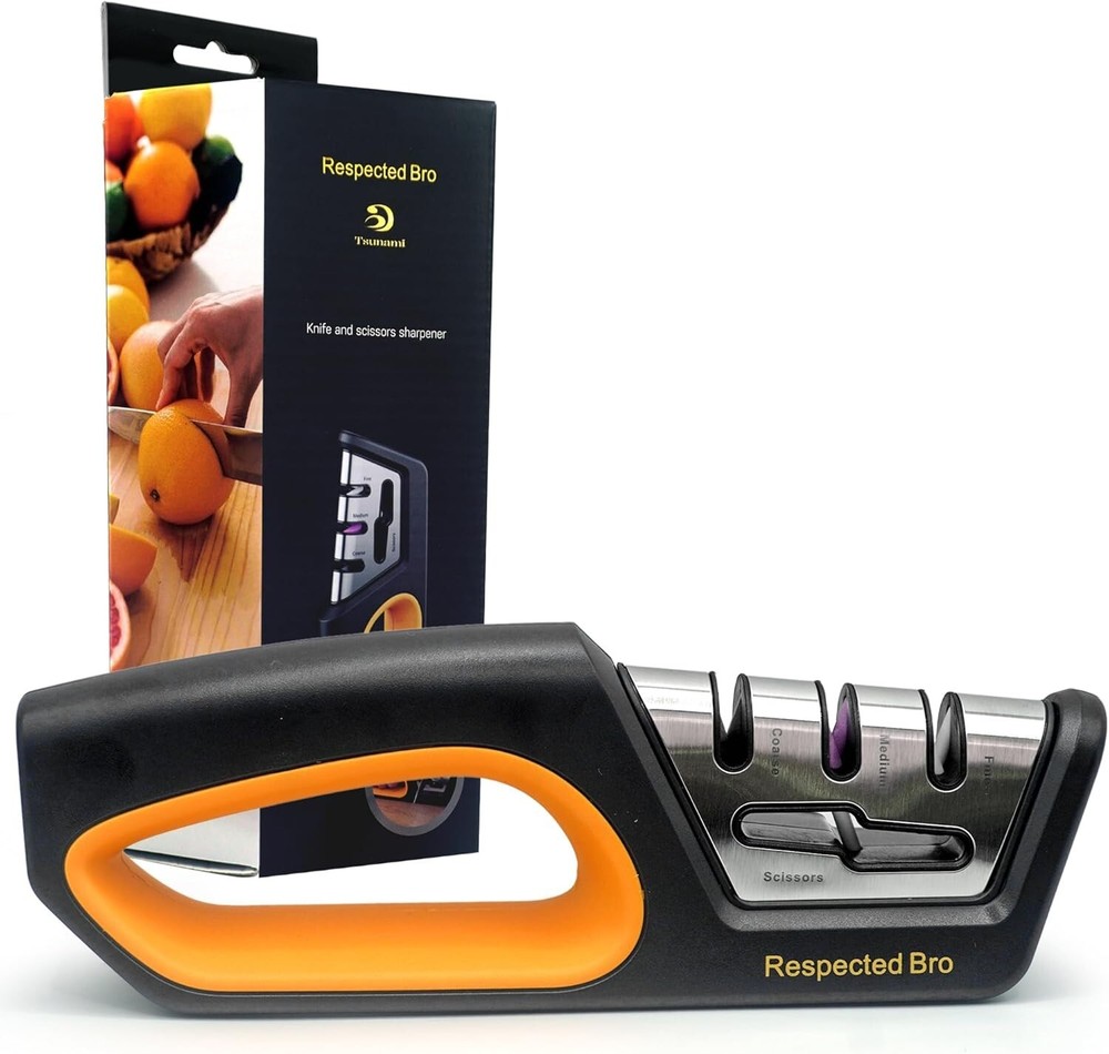 Premium-Ceramic-Knife-Sharpener - Versatile Kitchen Knife Sharpener Tool, Ideal