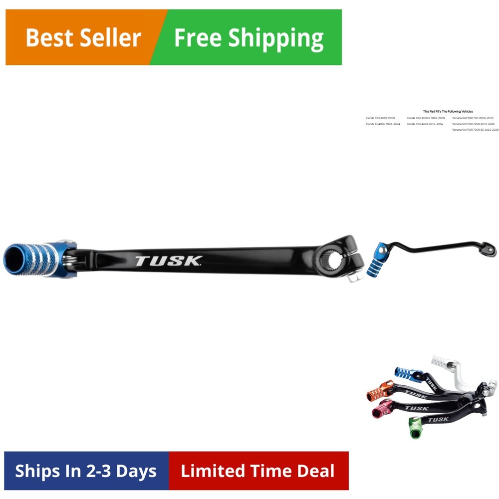 Folding Shift Lever Black/Blue Tip