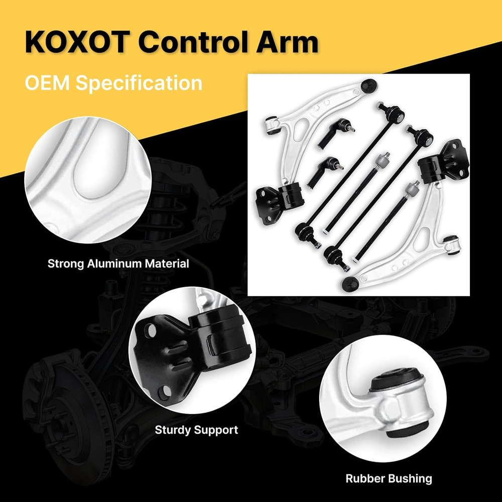 2013-2018 for Ford C-Max 2012-2018 Focus 8Pc Suspension Kit – Compatible Replace