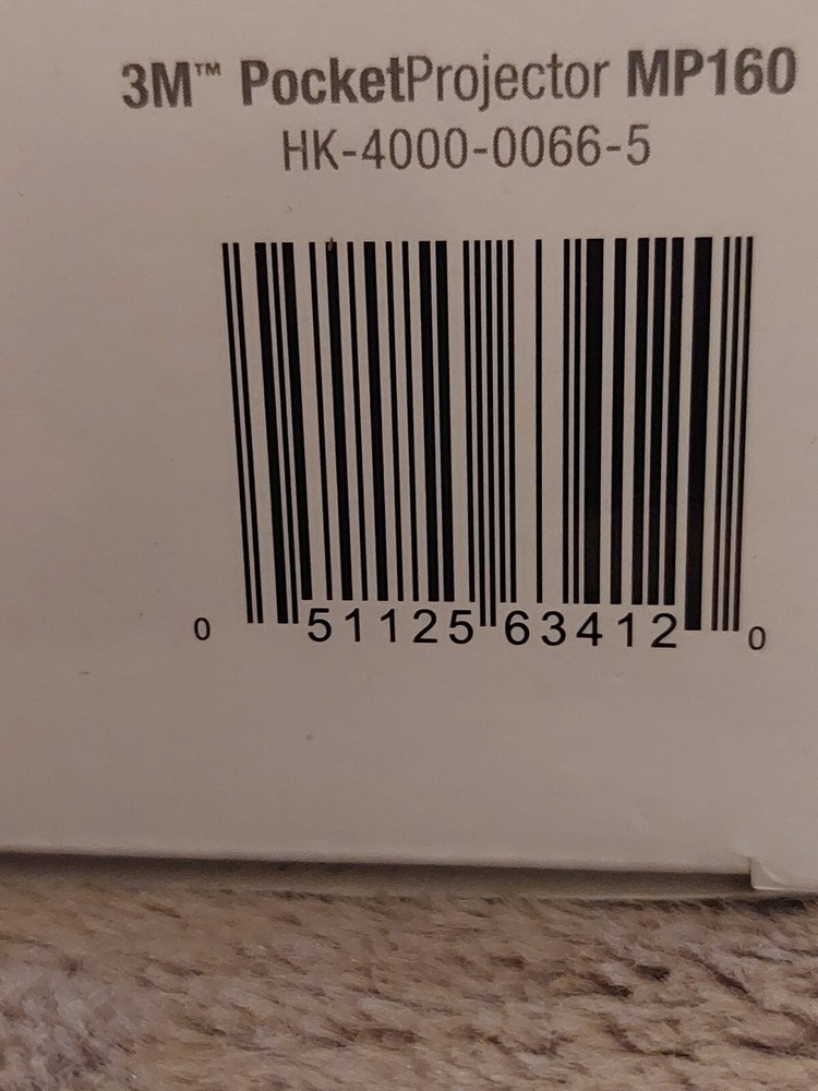 3M MP160 Portable Personal Projector. New.